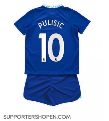 Chelsea Christian Pulisic #10 Hemmatröja Barn 2022-23 Kortärmad (+ korta byxor)